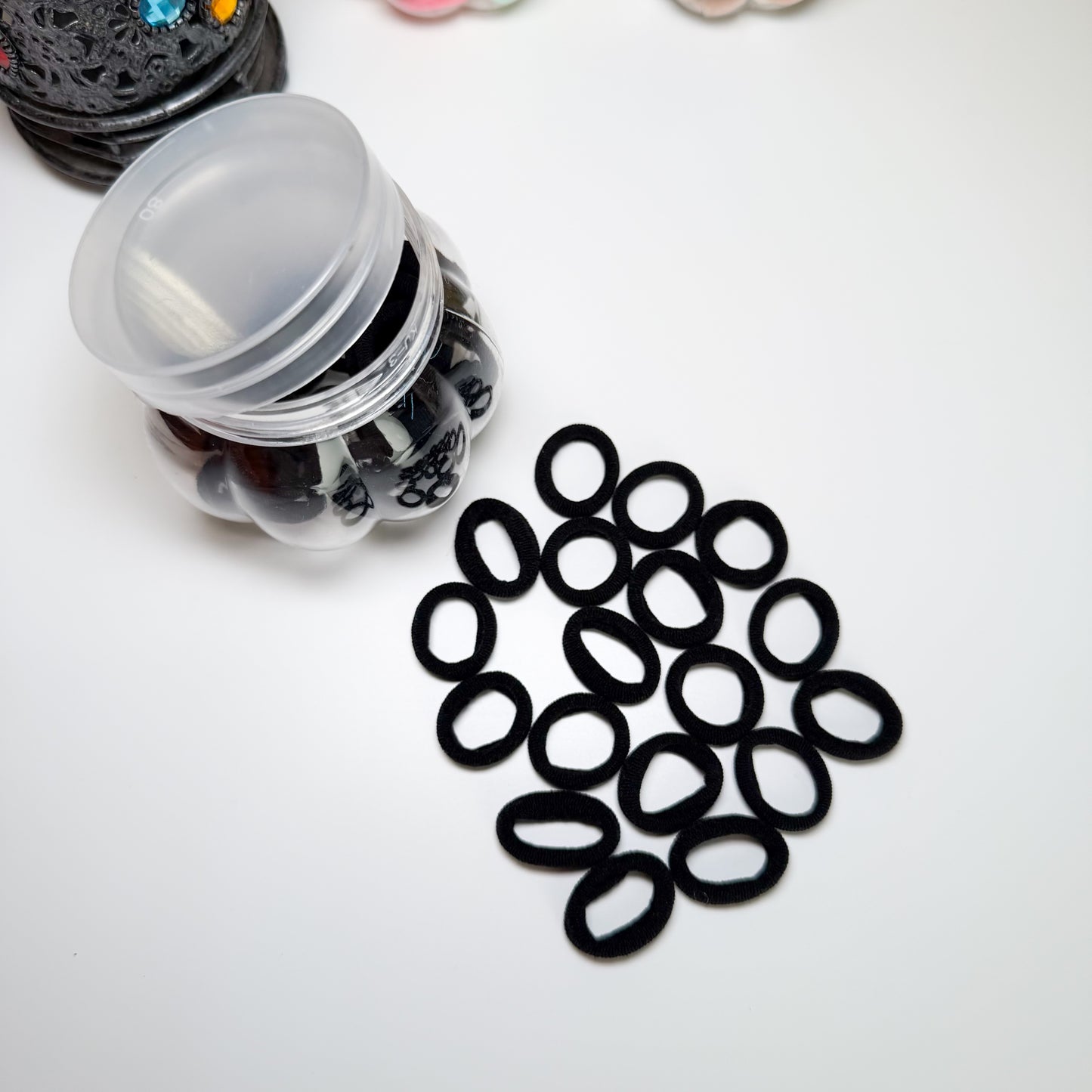 Everyday Black Mini Hair Ties