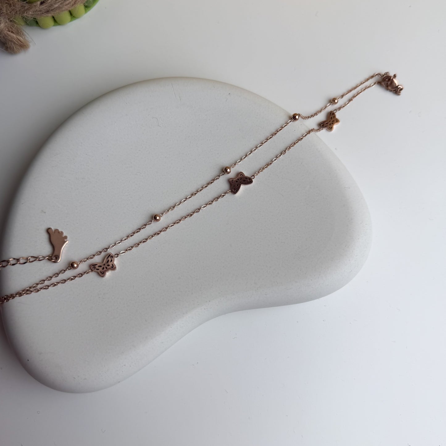 Rose Butterfly Steps Anklet