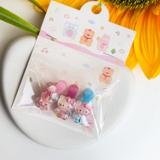 Kitty Charm Clip Set