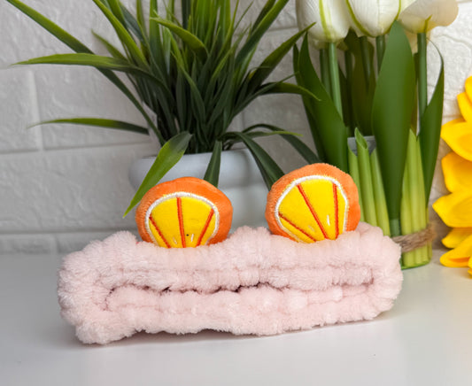 Citrus Plush Spa Headband 🍊