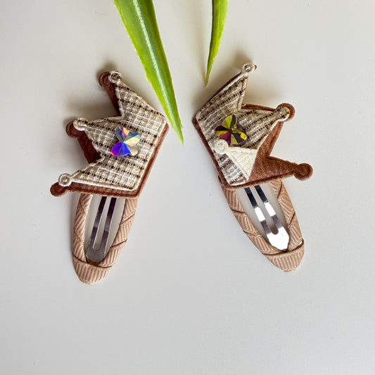 Princess Crown Hair Clips(set of 2 hair clips)