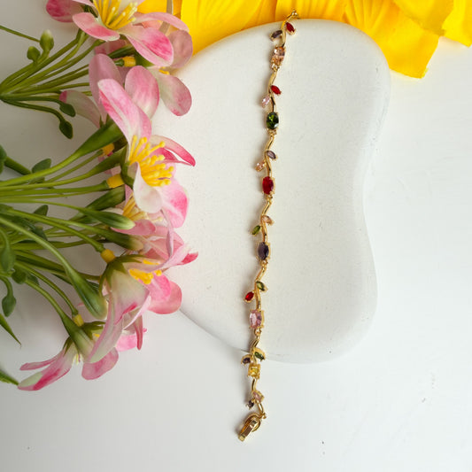🌈🌷 Rainbow Tulip Bracelet ✨