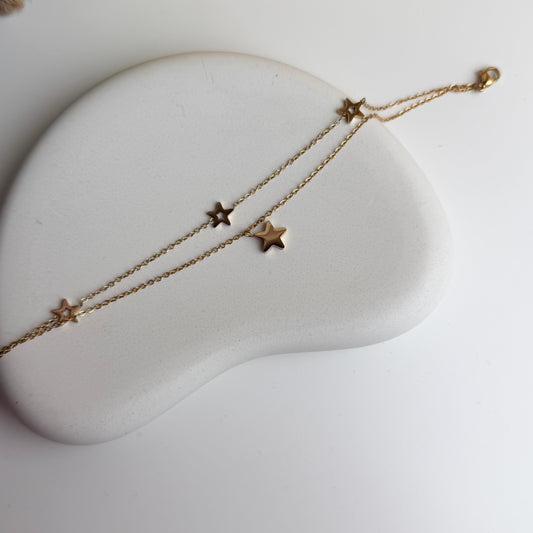 Celestial Star Charm Anklet