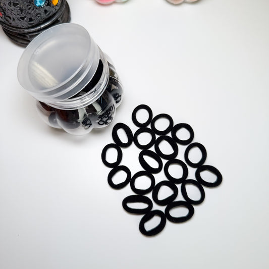 Everyday Black Mini Hair Ties