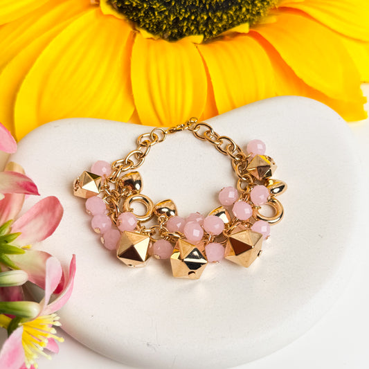 💗 Rosé Gold Charm Bracelet ✨