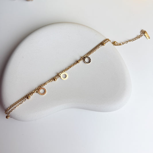 Luxe Roman Ring Anklet