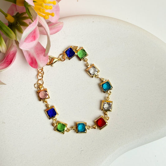 💎 Rainbow Crystal Bracelet ✨