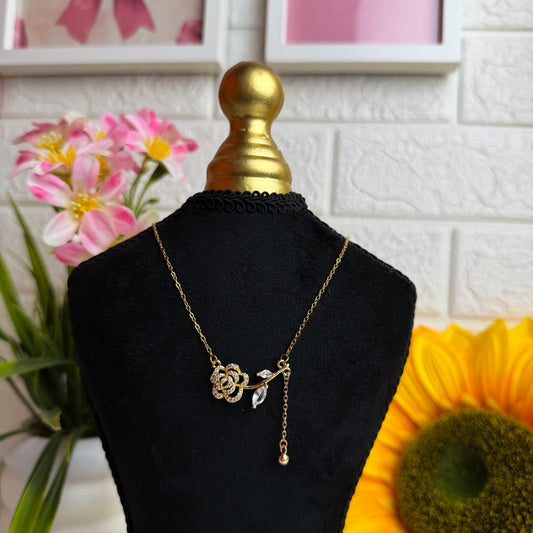 Rose Charm Necklace 🌹✨