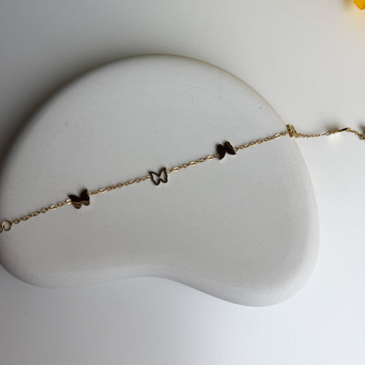 Minimal Butterfly Anklet 🦋