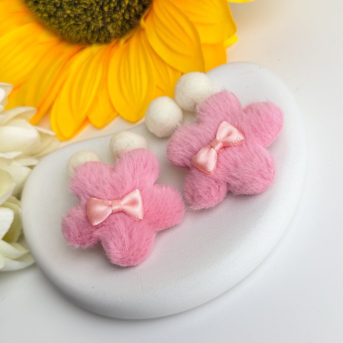 Cloud Bow Clip Set