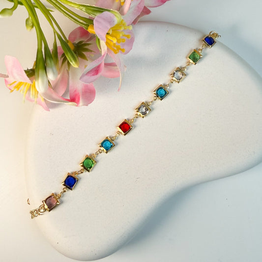 💎 Rainbow Crystal Bracelet ✨