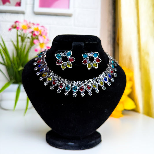 Rainbow Mirror Choker Set 🌈✨