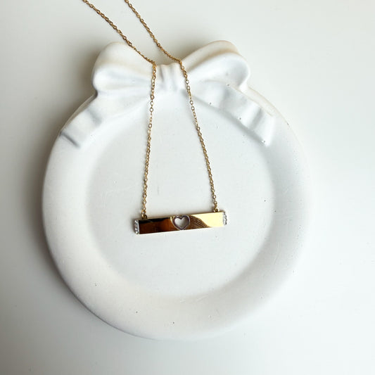 Heart Bar Necklace ✨🤍