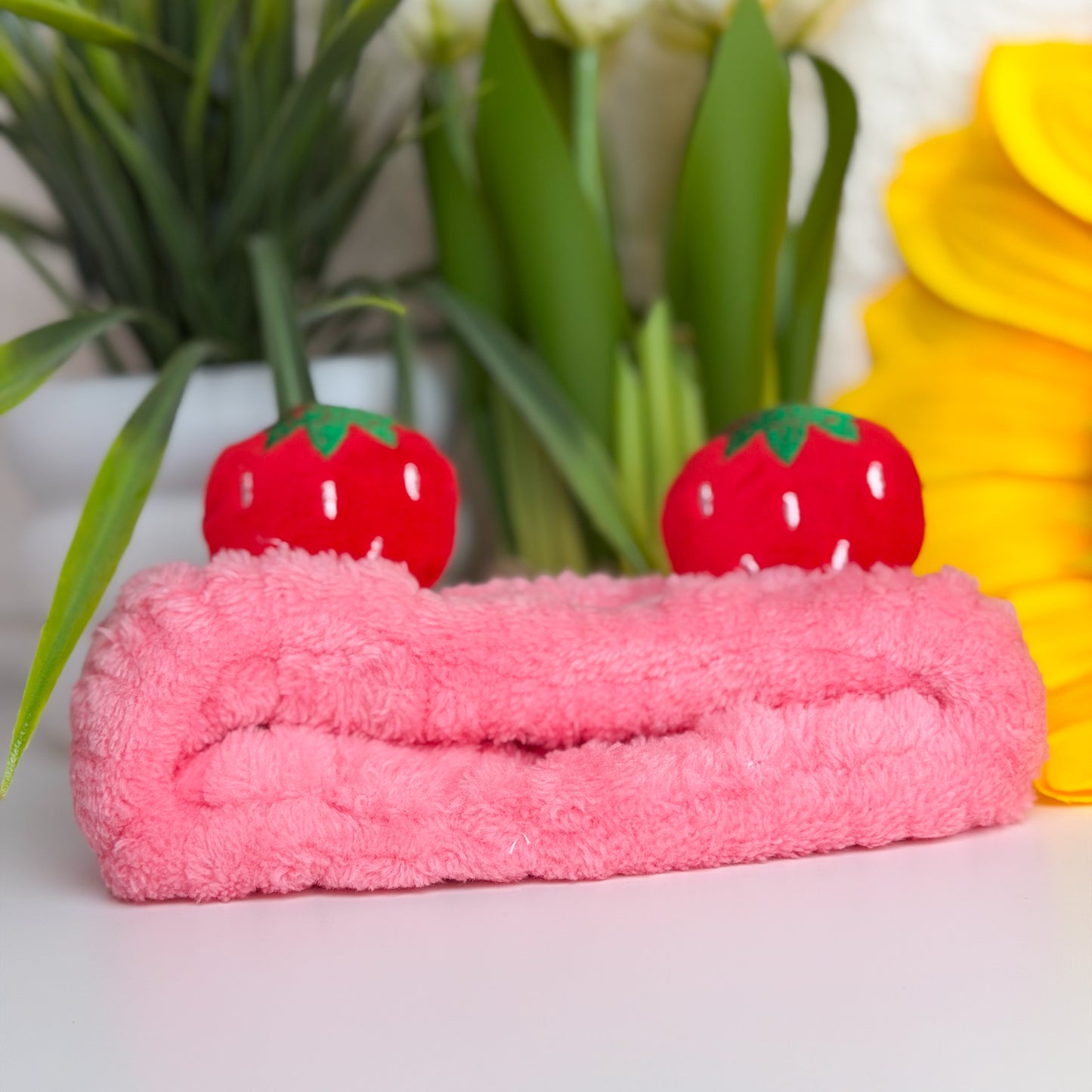 Strawberry Plush Spa Headband 🍓
