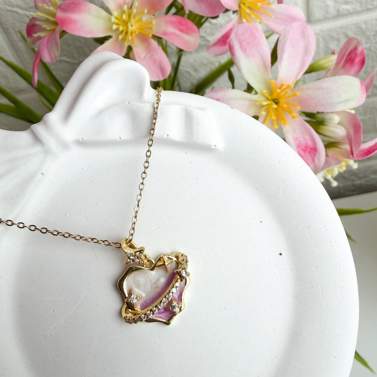 Galaxy Heart Necklace